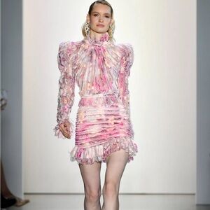 Raisa Vanessa Pink Watercolor Dress